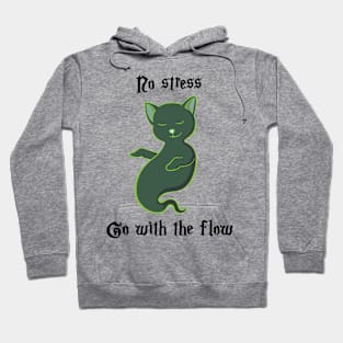 Go with the flow - black Hoodie